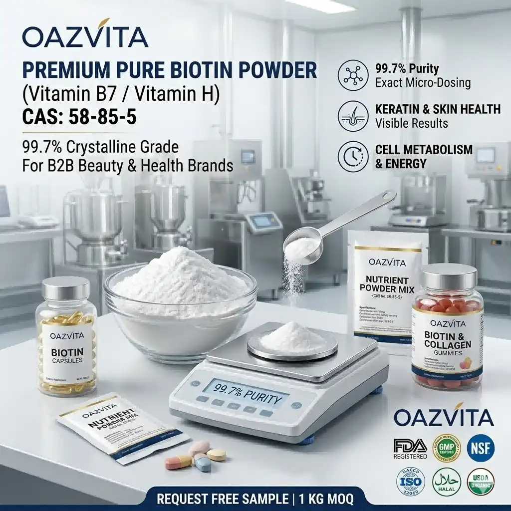 Biotin, Pure 99.7%: The Beauty Vitamin Your Formulations (and Skin) Need